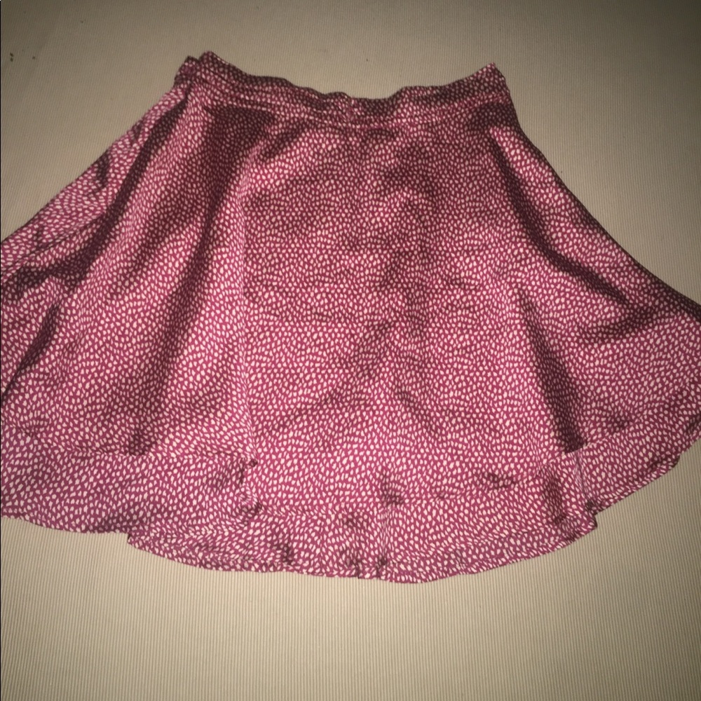 Beautiful red satin skirt